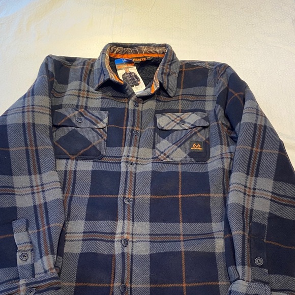 Realtree Other - Realtree Blue and Gray Plaid Casual Button Down Shirt